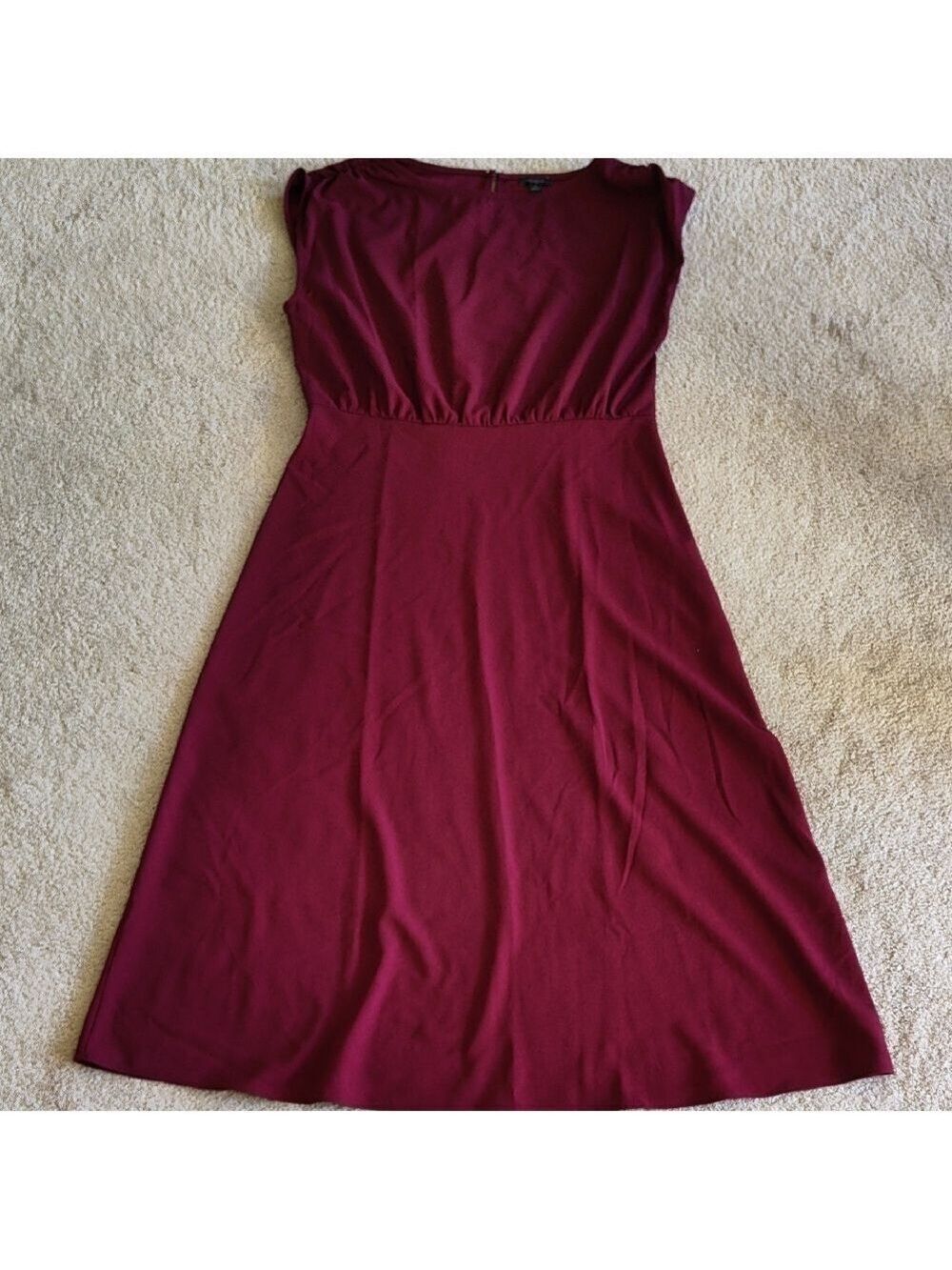 Classic Wine Red Women’s Dress